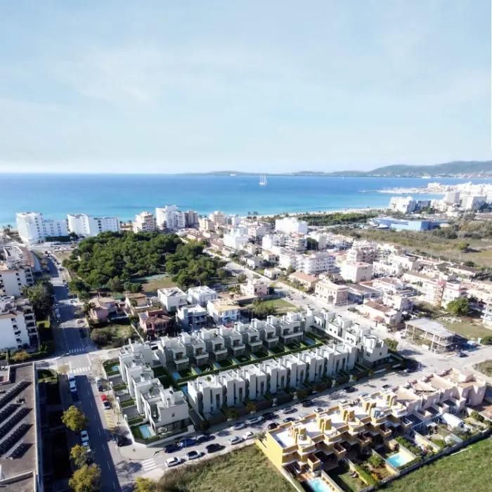 Exterior view of Single-family semi-detached for sale in  Palma de Mallorca  with Air Conditioner, Private garden and Terrace