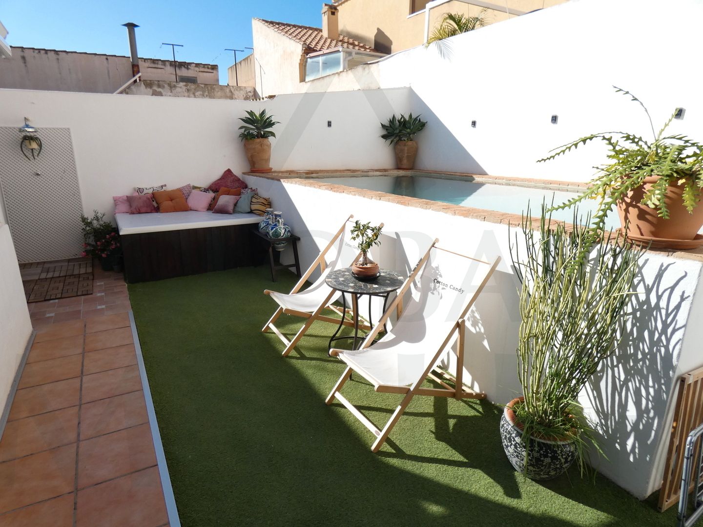 Terrassa de Casa adosada en venda en Cartagena amb Aire condicionat, Calefacció i Jardí privat