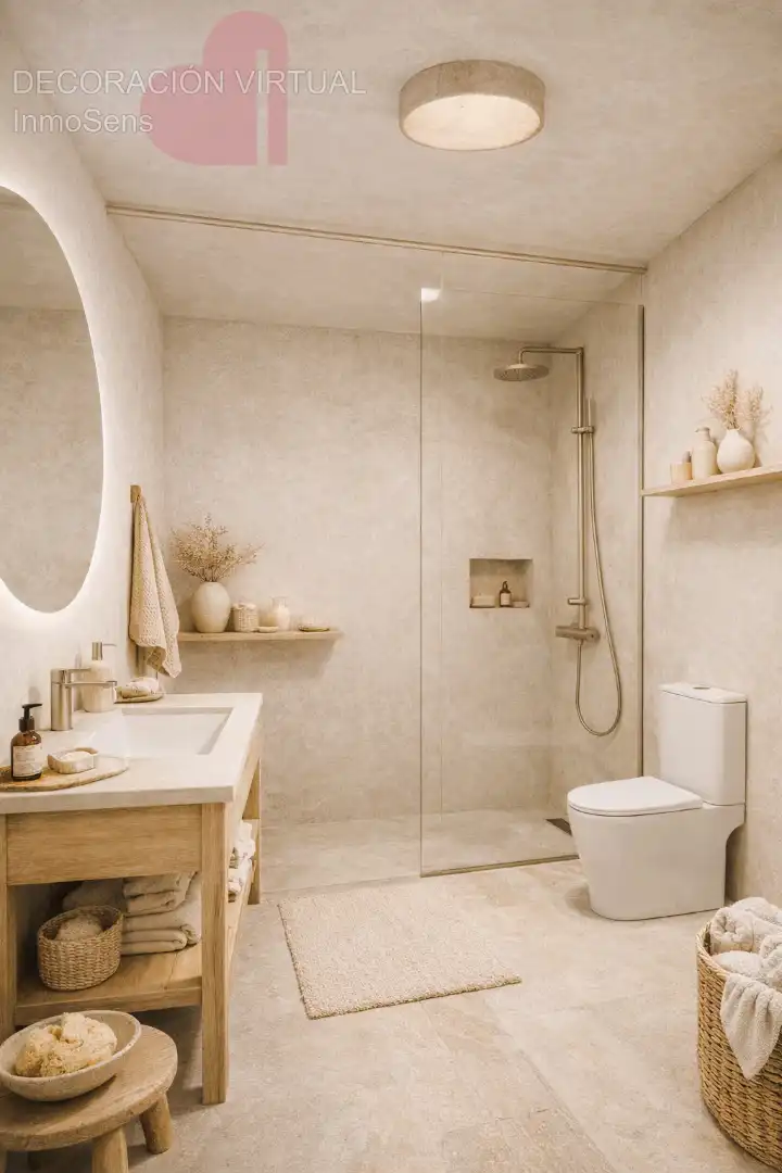Badezimmer von Dachboden zum Verkauf in Rubí mit Klimaanlage, Heizung und Terrasse