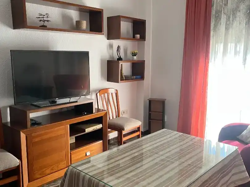 Sala d'estar de Pis de lloguer en Jaén amb Aire condicionat, Moblat i Balcó