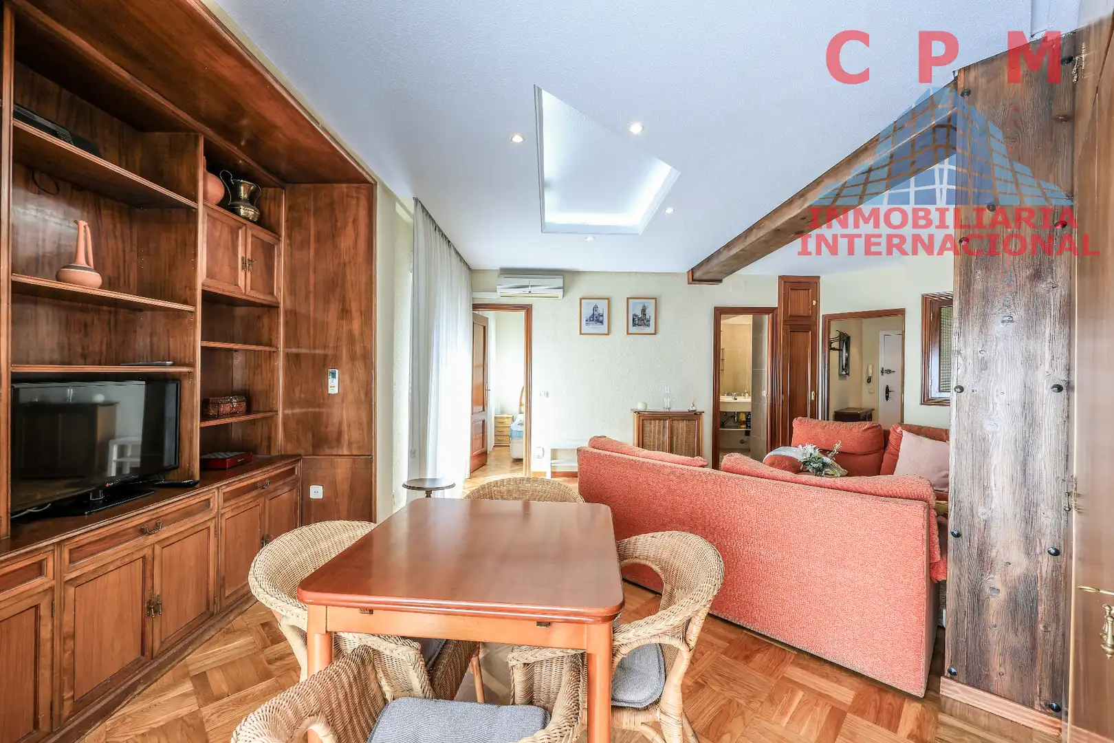 Sala de estar de Piso de alquiler en Madrid con Aire acondicionado, Calefacción y Parquet