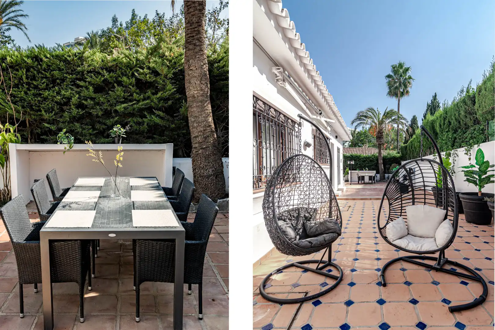 Terrassa de Casa o xalet de lloguer en Marbella amb Aire condicionat, Jardí privat i Parquet