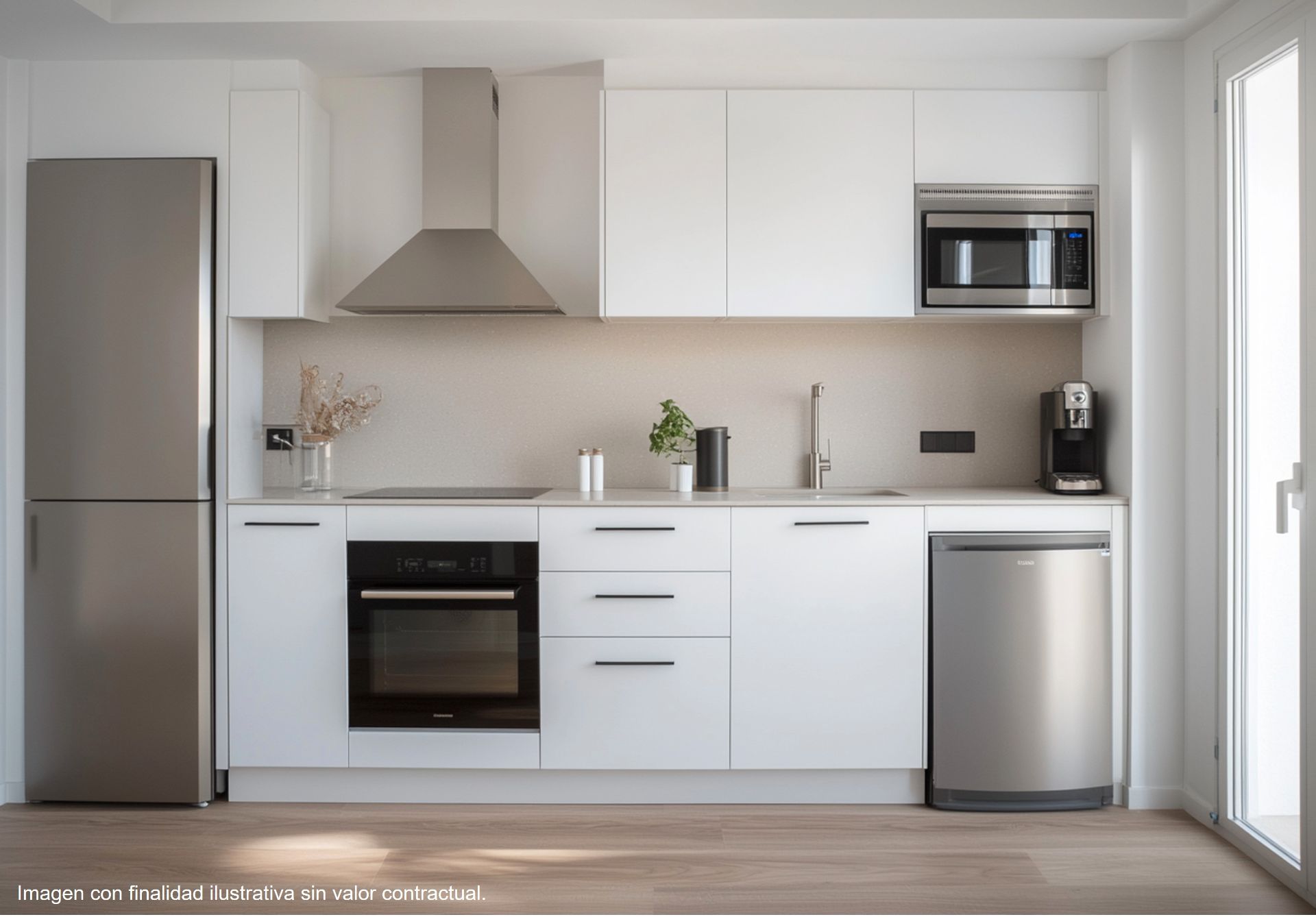 Kitchen of Flat for sale in Esplugues de Llobregat  with Air Conditioner, Heating and Parquet flooring
