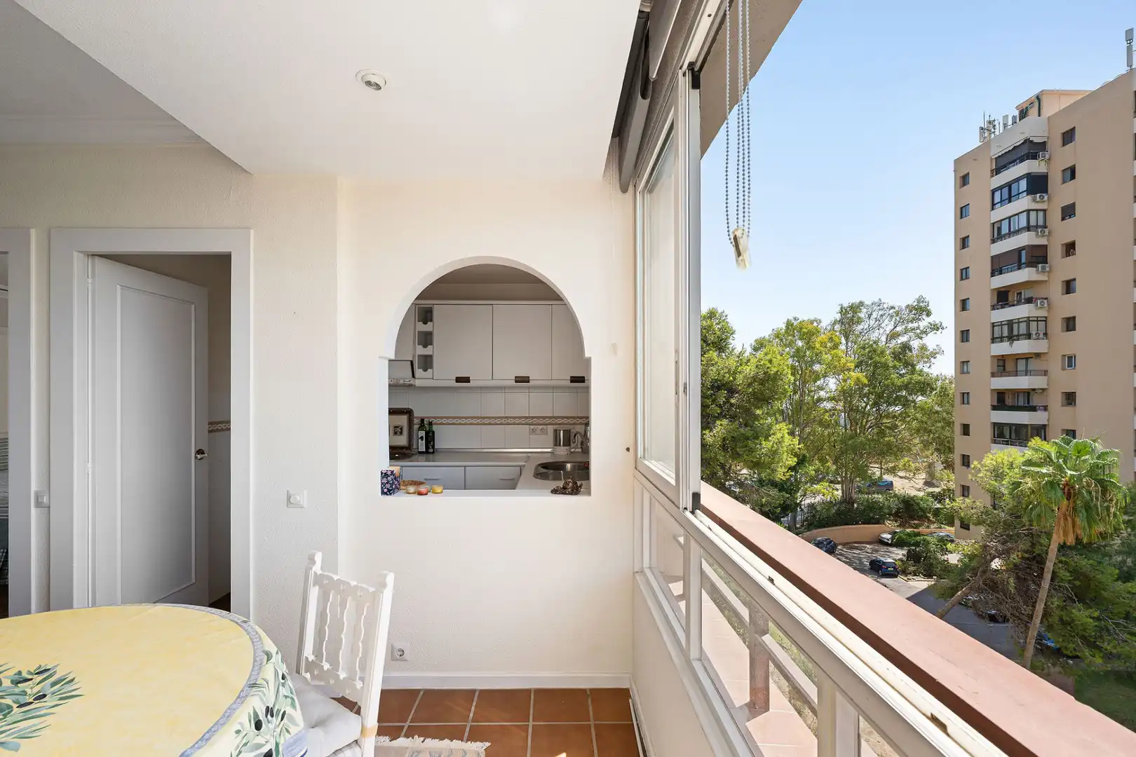 Balcony of Apartments for sale in Marbella  with Swimming Pool and Community pool