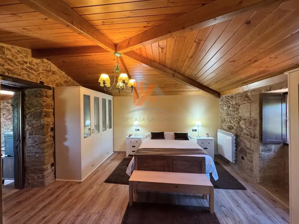 Habitación de Casa o chalet en venta en A Estrada  con Jardín privado, Horno y Balcón