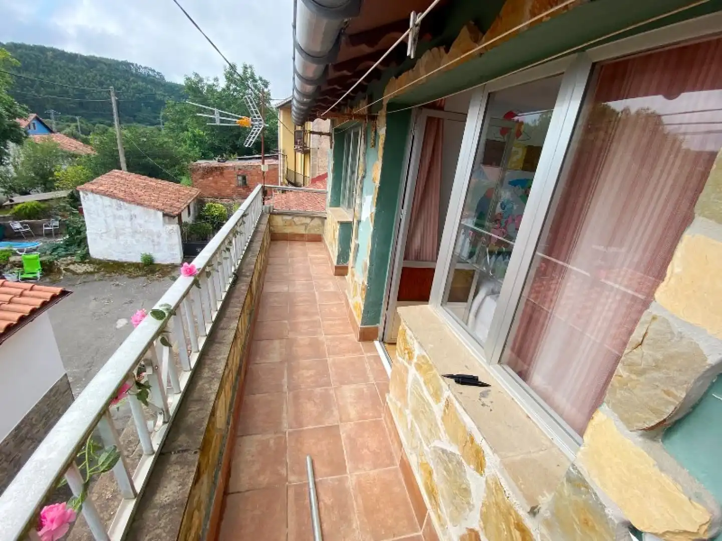 Balcony of Flat for rent in Alfoz de Lloredo  with Heating and Furnished