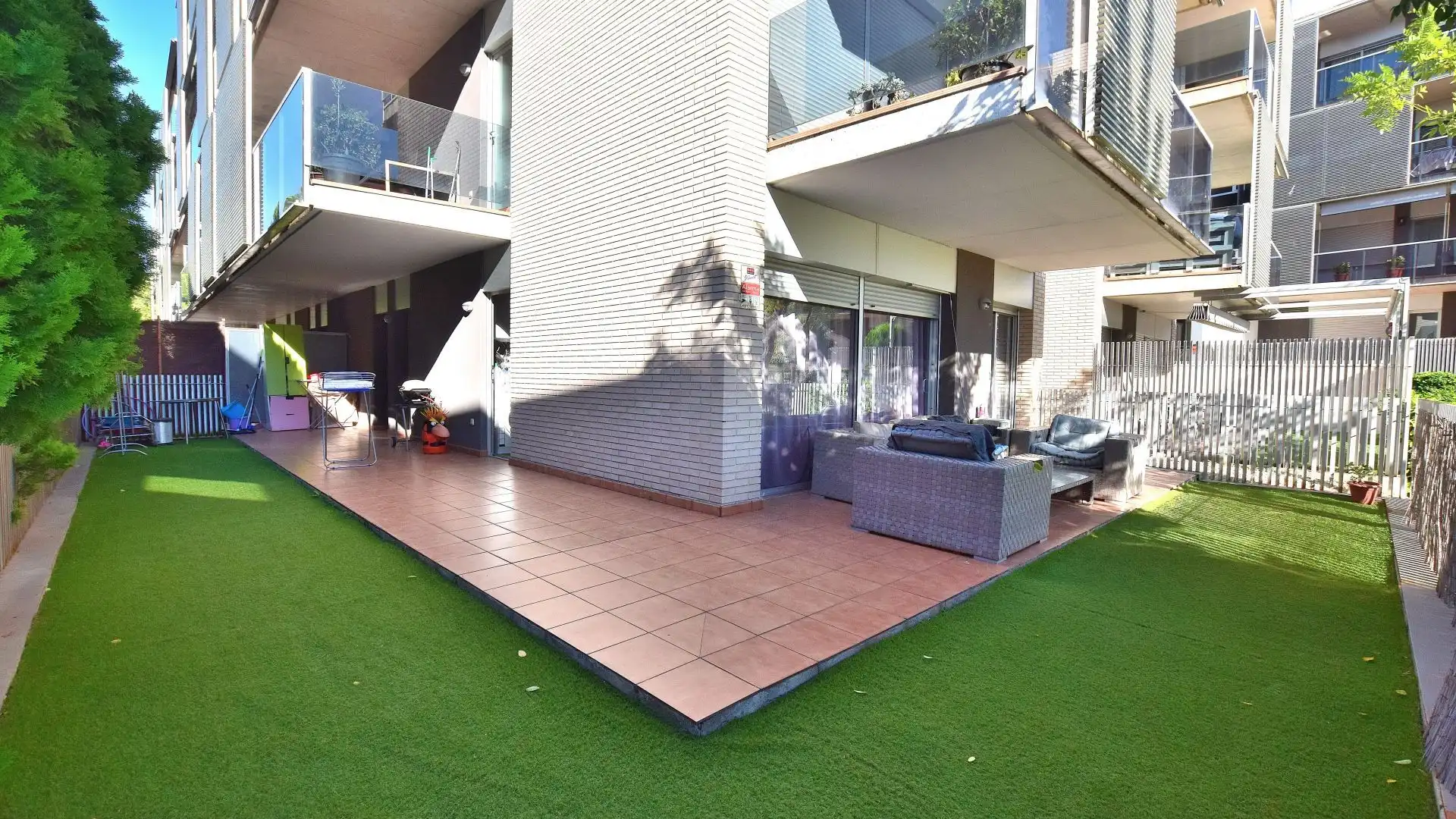 Terrasse von Wohnung zum Verkauf in Salou mit Klimaanlage, Heizung und Privatgarten