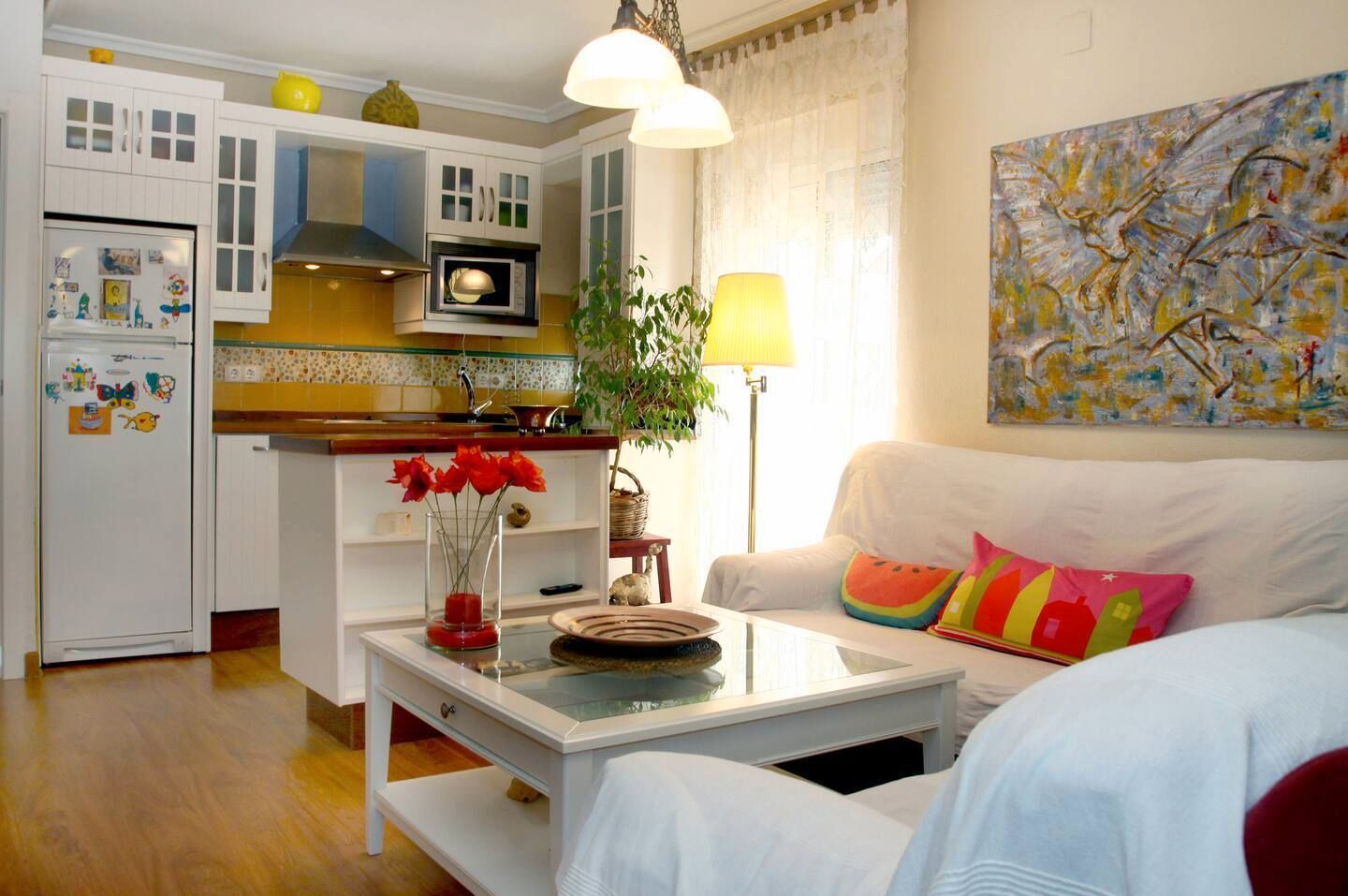 Sala de estar de Piso de alquiler en  Córdoba Capital con Aire acondicionado, Calefacción y Amueblado