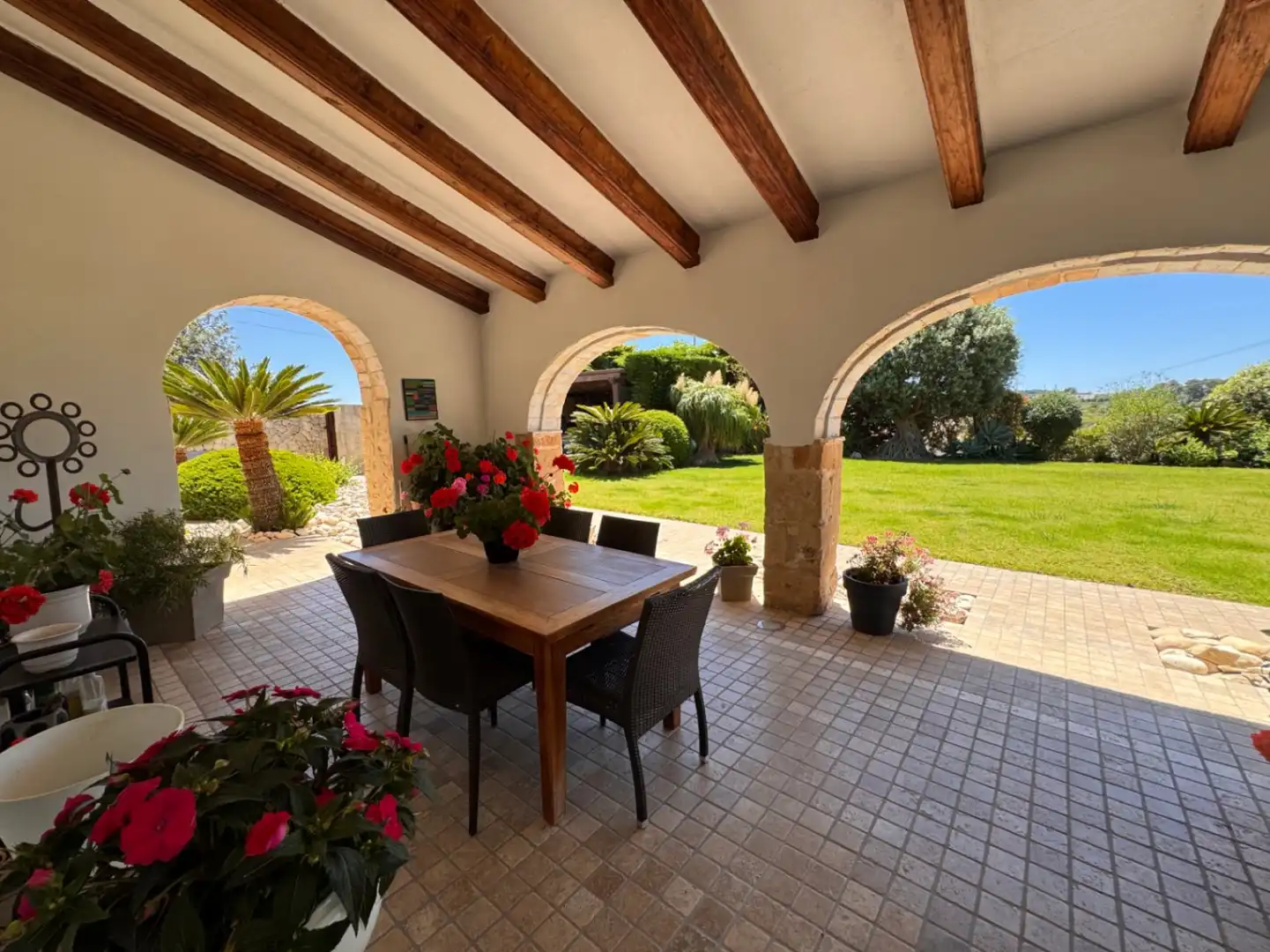Terraza de Finca rústica en venta en Benissa con Aire acondicionado, Calefacción y Jardín privado