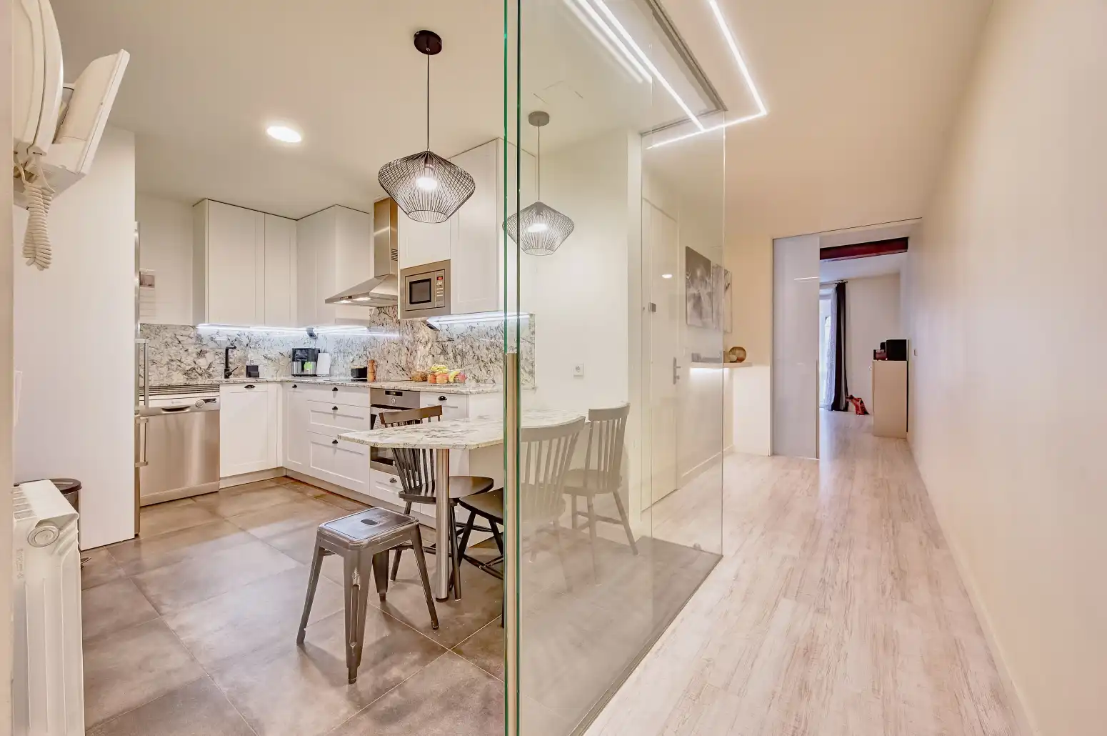 Cocina de Piso en venta en  Pamplona / Iruña con Calefacción, Parquet y Amueblado