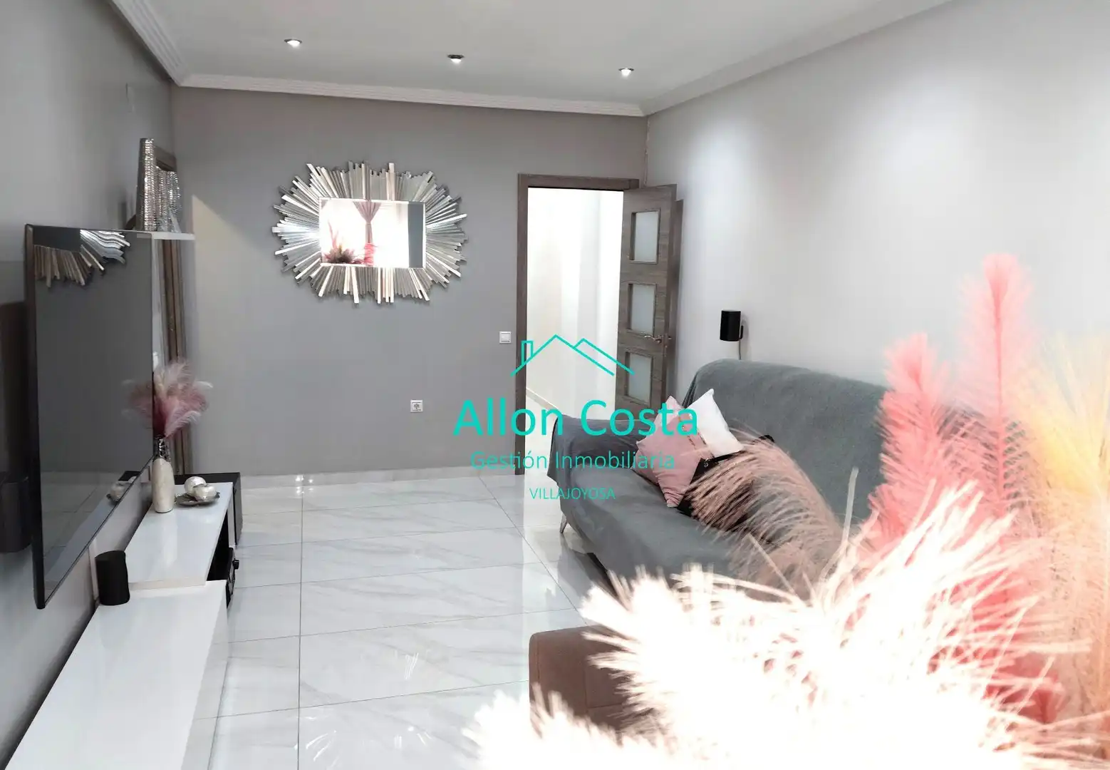 Sala de estar de Piso en venta en Villajoyosa / La Vila Joiosa con Terraza