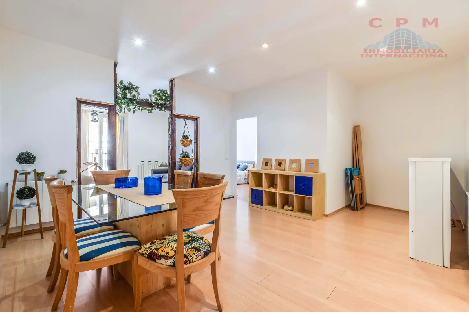 Comedor de Piso de alquiler en Madrid con Calefacción, Parquet y Amueblado