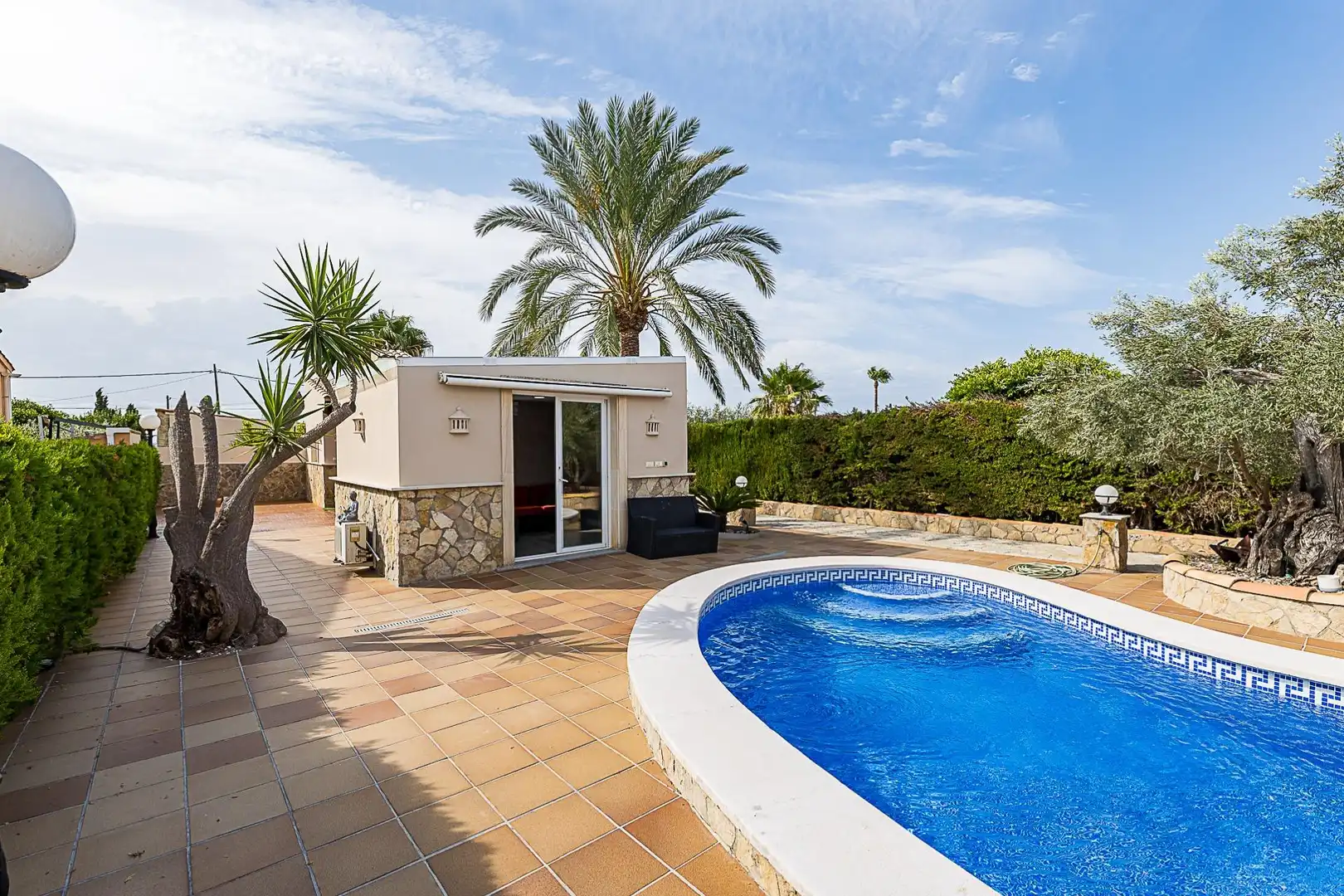 Piscina de Finca rústica de alquiler en Marratxí con Aire acondicionado, Calefacción y Jardín privado
