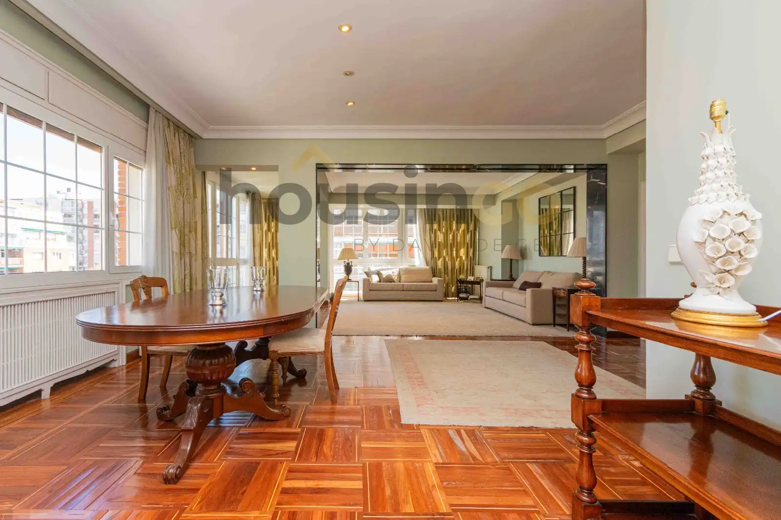 Esszimmer von Wohnung zur Miete in Madrid mit Heizung und Terrasse