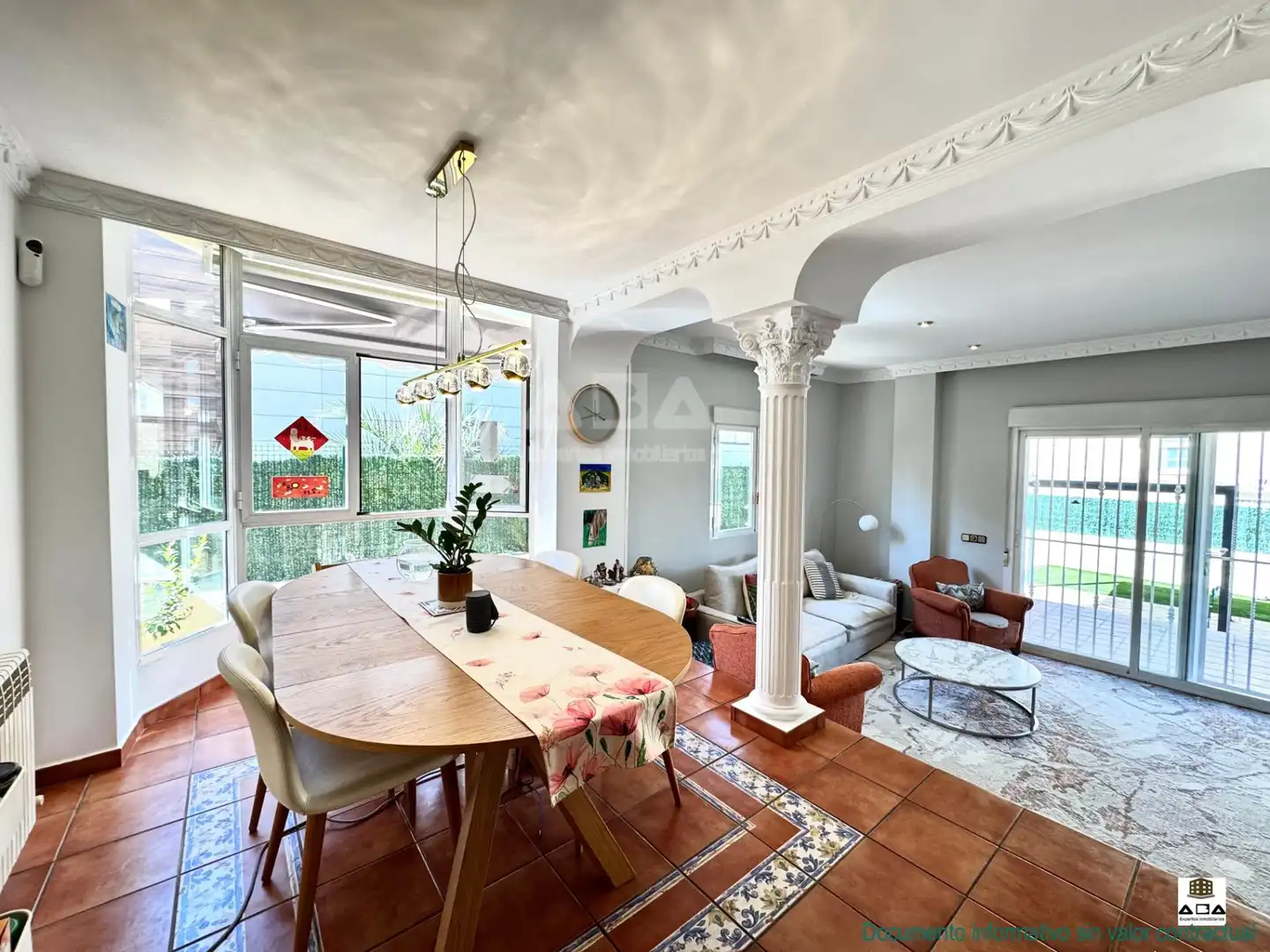 Dining room of Houses for sale in Villanueva de la Cañada  with Air Conditioner, Heating and Private garden