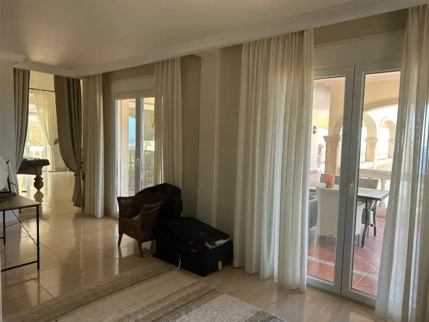 Living room of Houses for rent in Altea  with Air Conditioner, Private garden and Parquet flooring