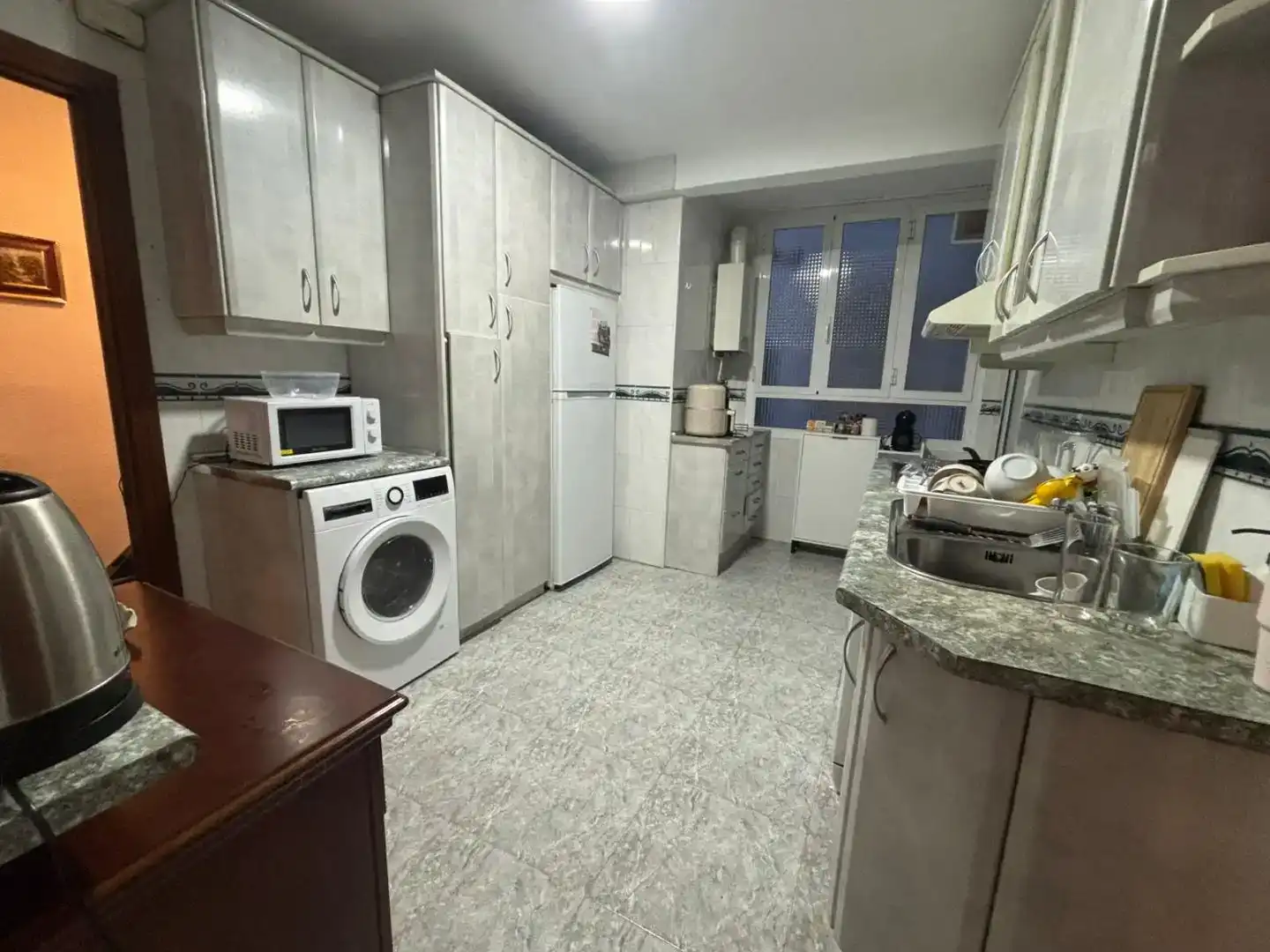 Kitchen of Flat for share in Madrid  with Furnished and Balcony