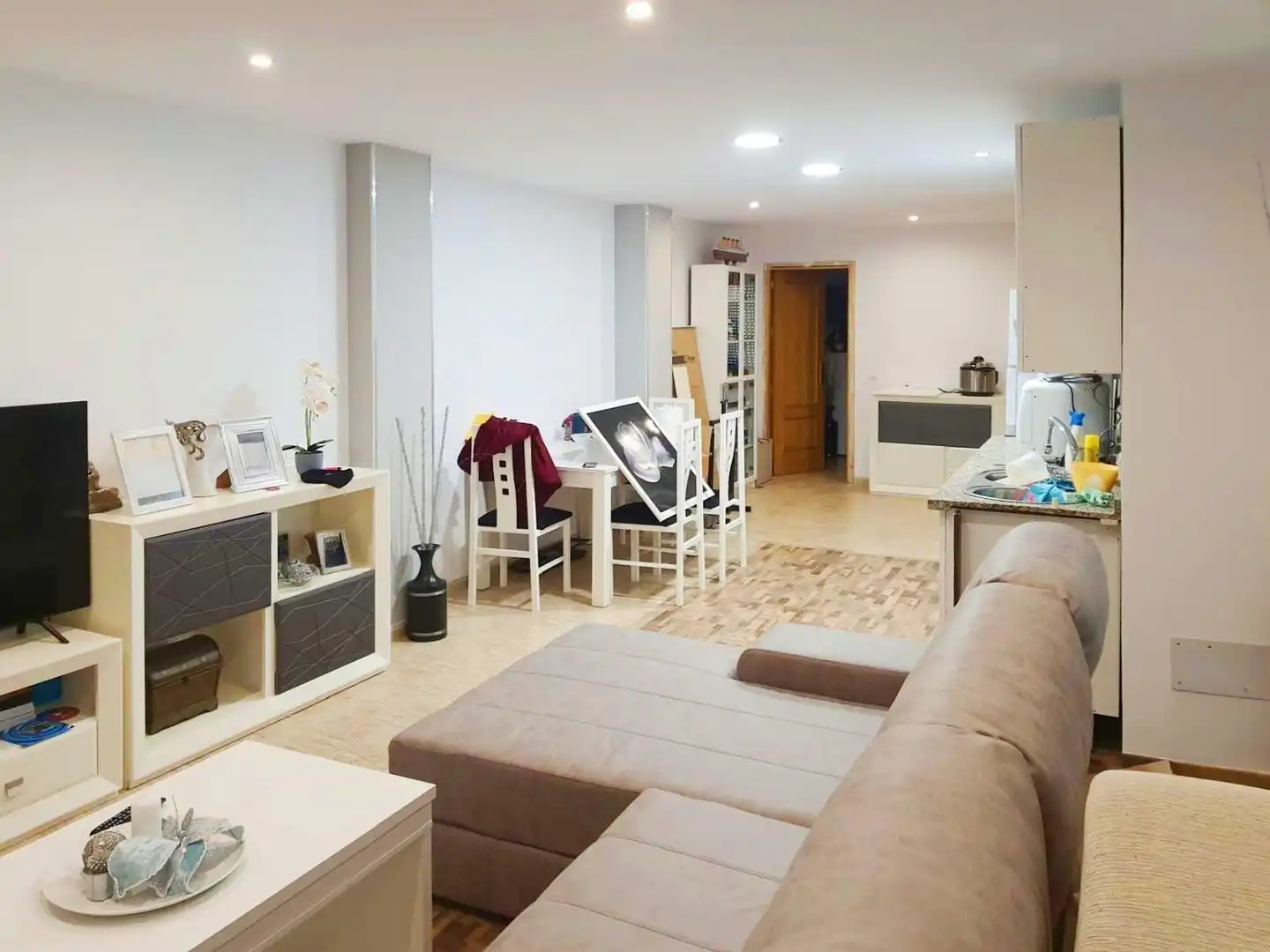 Wohnzimmer von Wohnung zum Verkauf in El Ejido mit Klimaanlage, Abstellraum und Möbliert