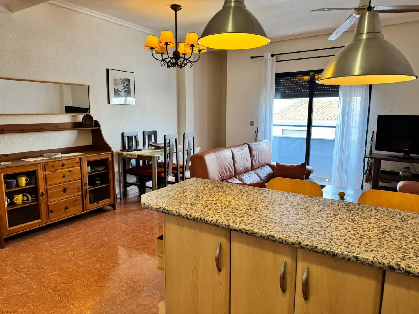 Sala de estar de Piso en venta en La Nucia con Terraza y Piscina comunitaria