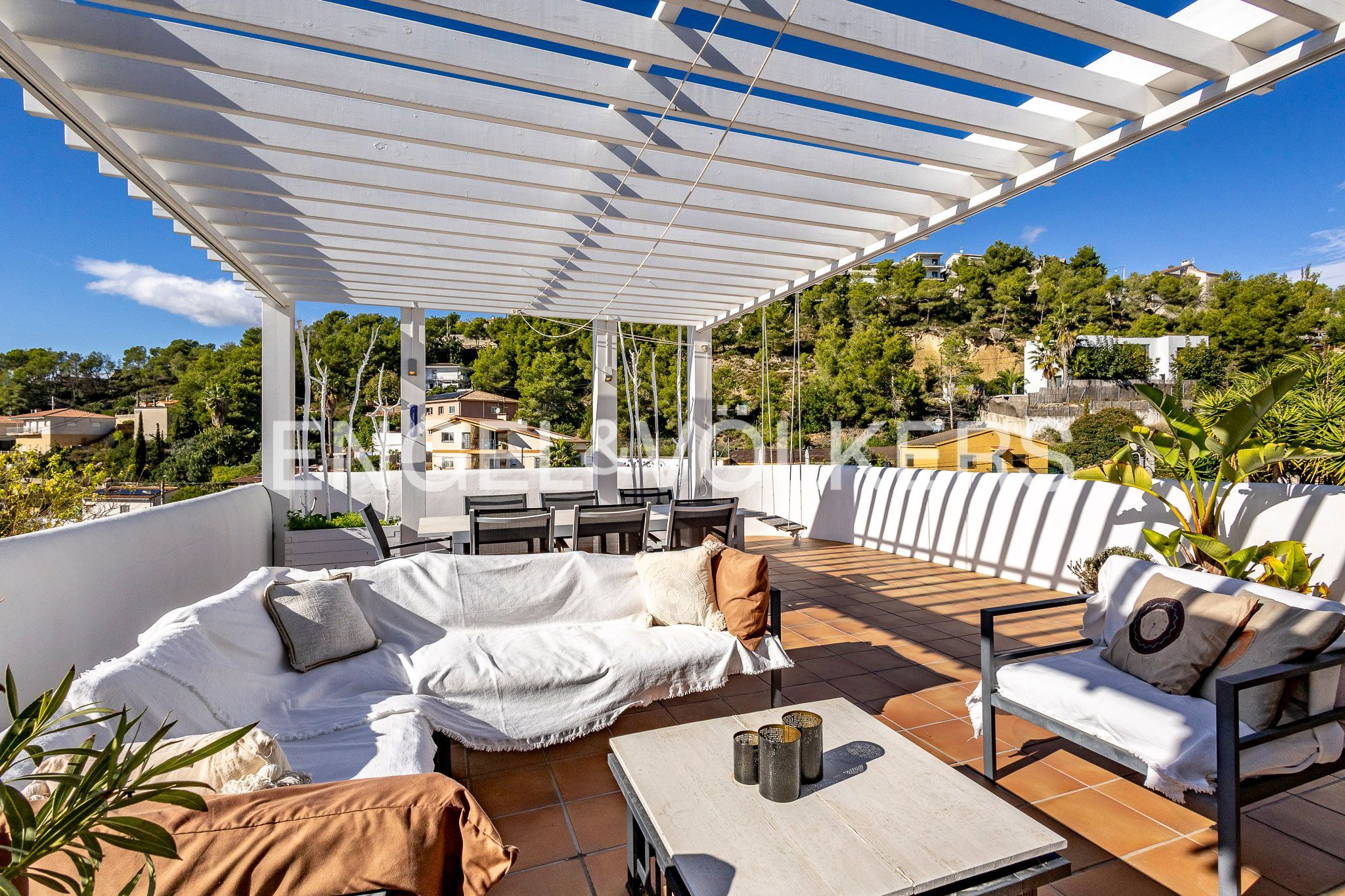 Terraza de Casa o chalet de alquiler en Olivella con Aire acondicionado, Calefacción y Jardín privado