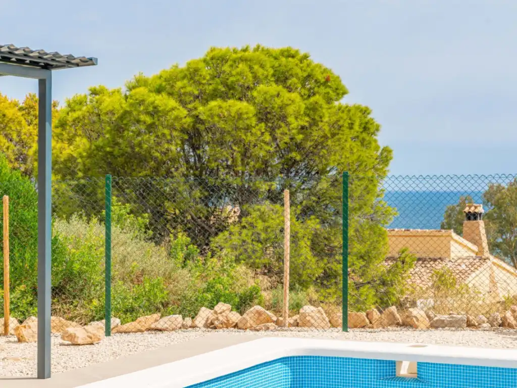 Garden of Houses for sale in El Campello  with Air Conditioner, Swimming Pool and Furnished