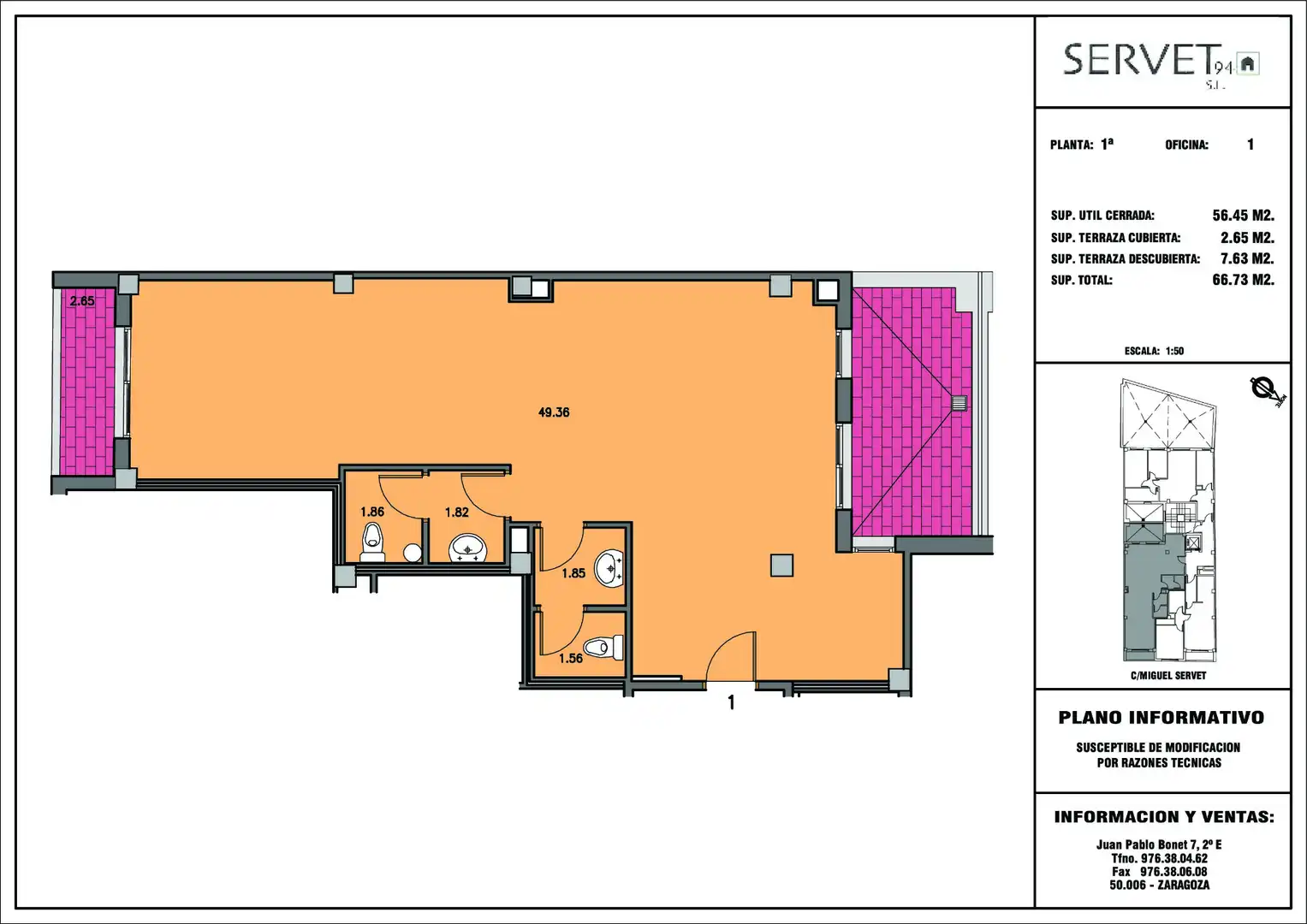 Büro mit Terrasse zur Miete in Calle de Miguel Servet 94, imagen 4