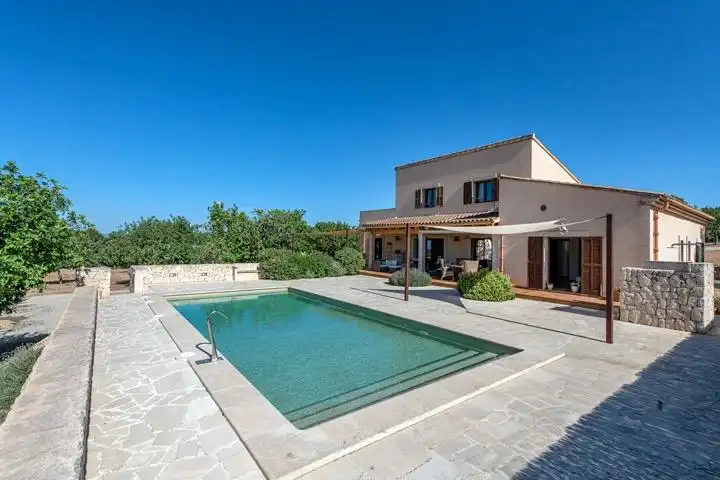 Piscina de Finca rústica en venda en Felanitx amb Aire condicionat, Jardí privat i Terrassa