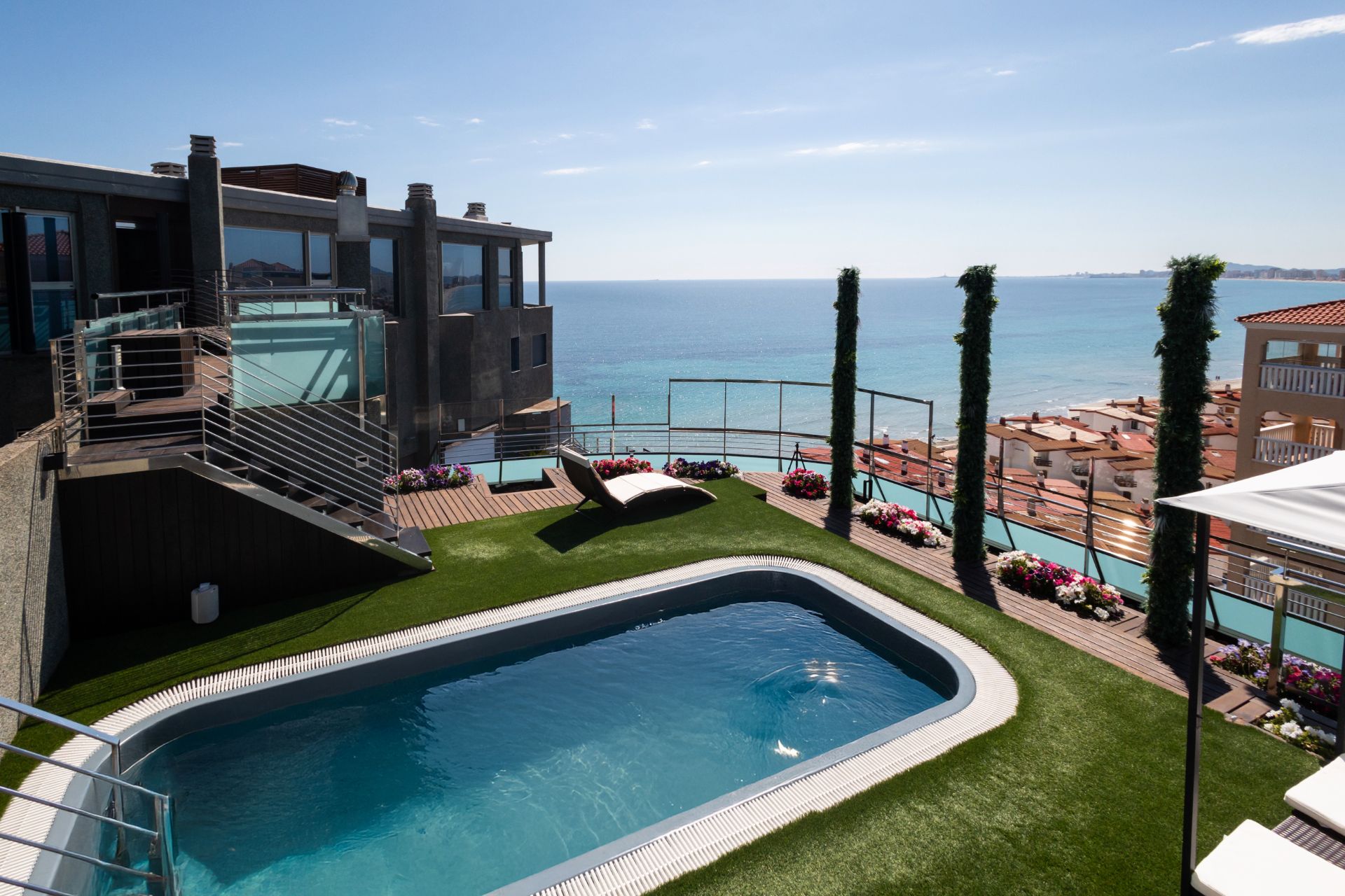 Swimming pool of Flat for sale in La Manga del Mar Menor  with Air Conditioner, Heating and Private garden