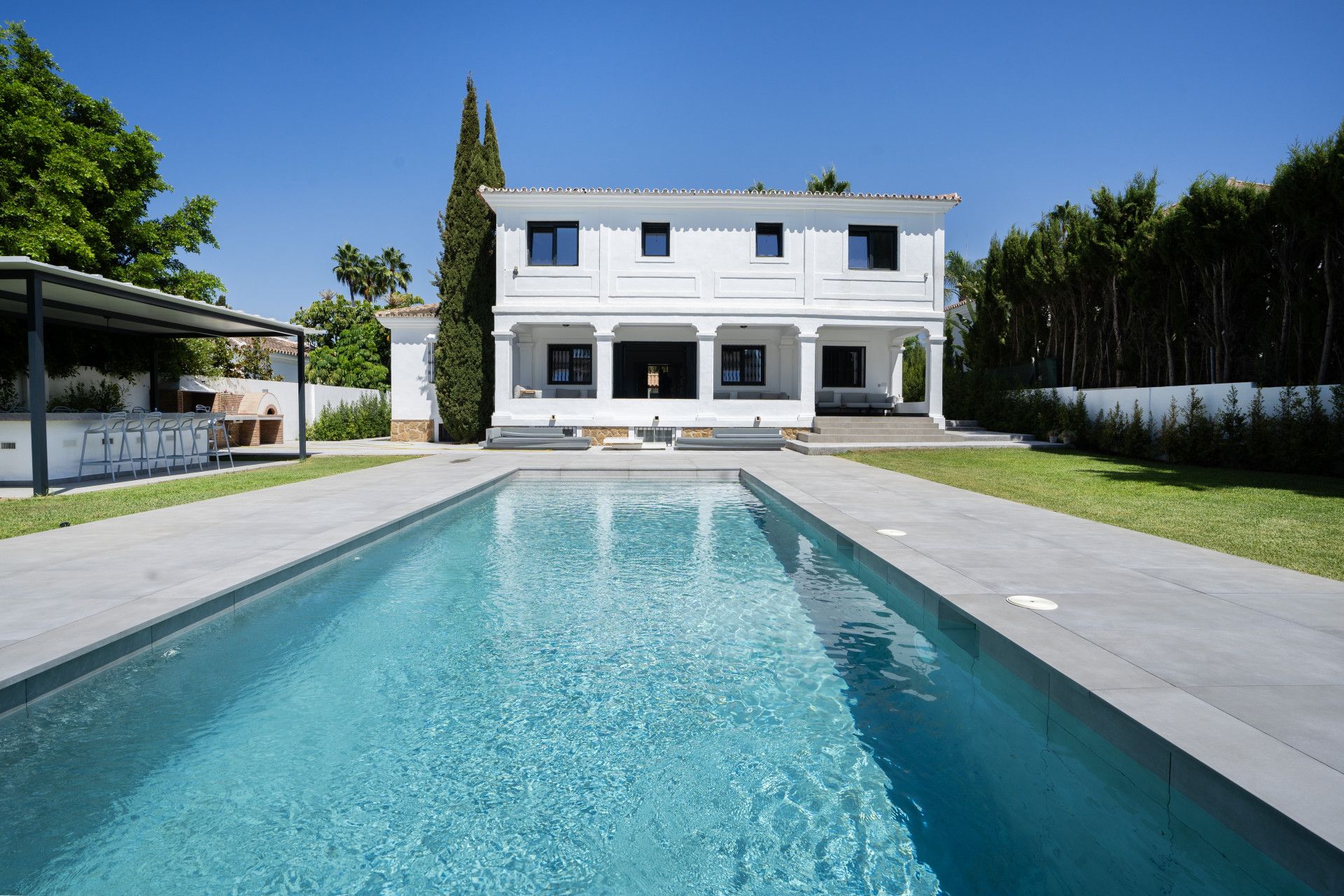 Piscina de Casa o xalet de lloguer en Marbella amb Calefacció, Jardí privat i Piscina