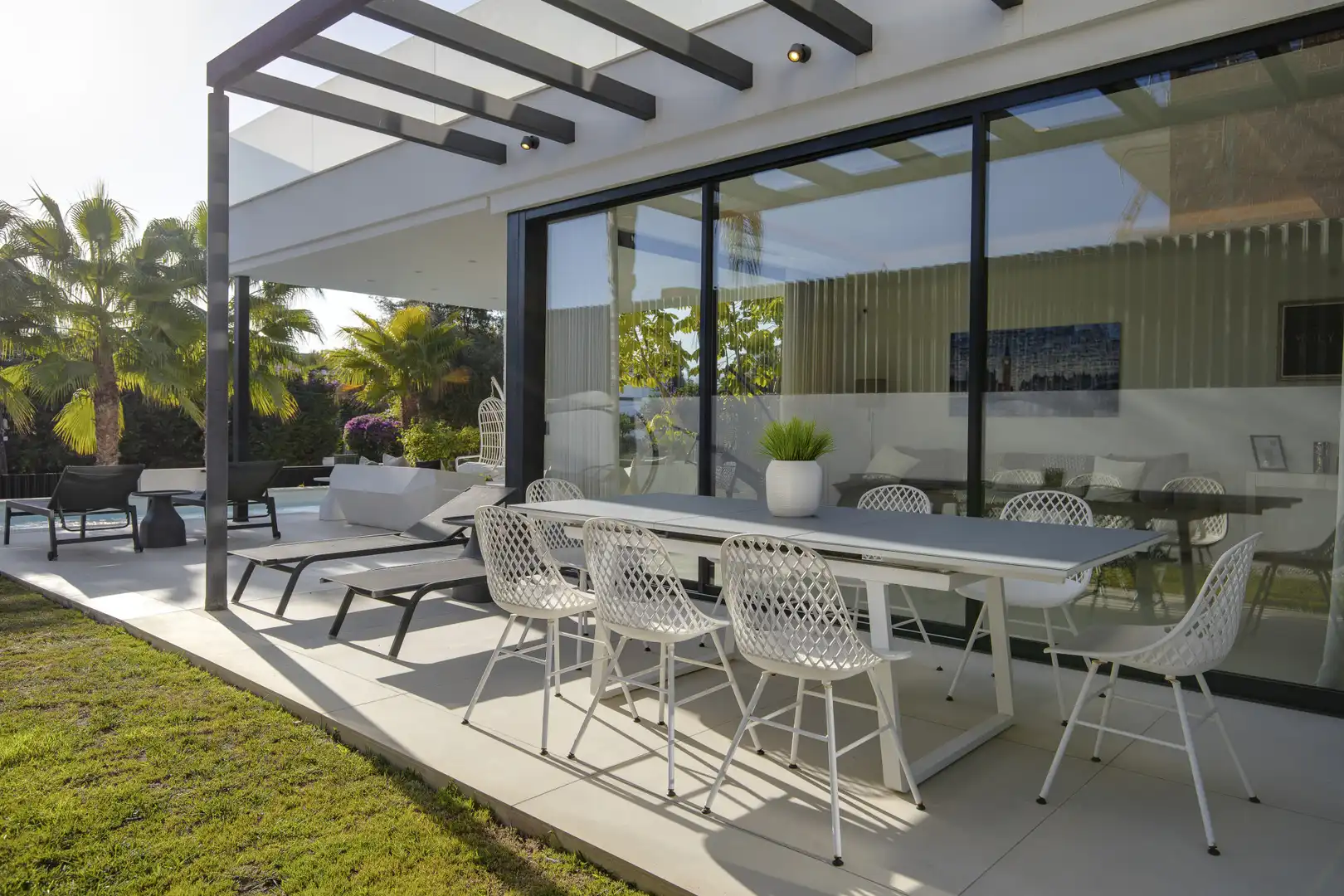 Terraza de Casa o chalet en venta en Marbella con Aire acondicionado, Jardín privado y Terraza