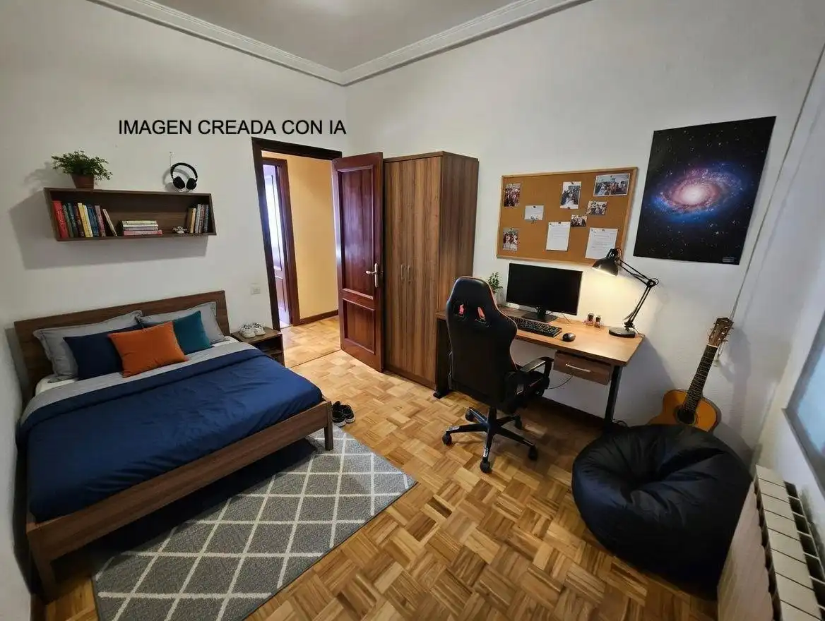 Habitación de Piso en venta en Burlada / Burlata con Calefacción, Parquet y Balcón