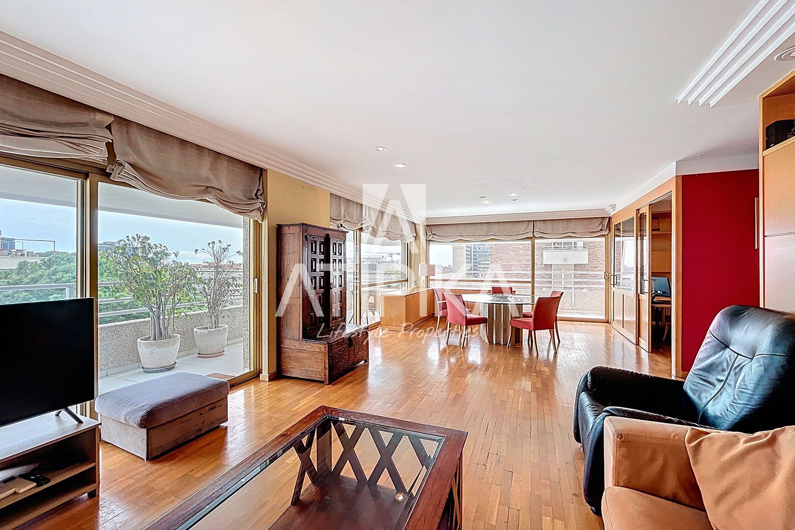 Living room of Flat for sale in  Barcelona Capital  with Air Conditioner, Heating and Terrace