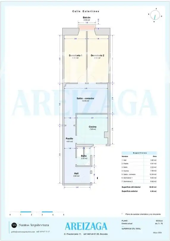 Piso en venta en Donostia - San Sebastián  con Calefacción, Parquet y Balcón