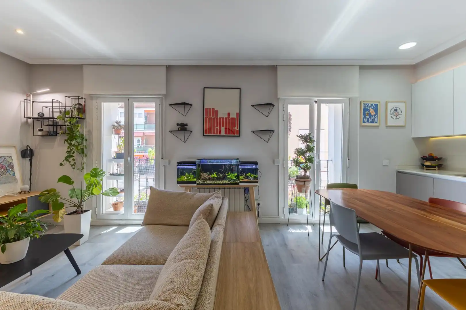 Sala de estar de Apartamento de alquiler en Madrid con Calefacción, Amueblado y Balcón