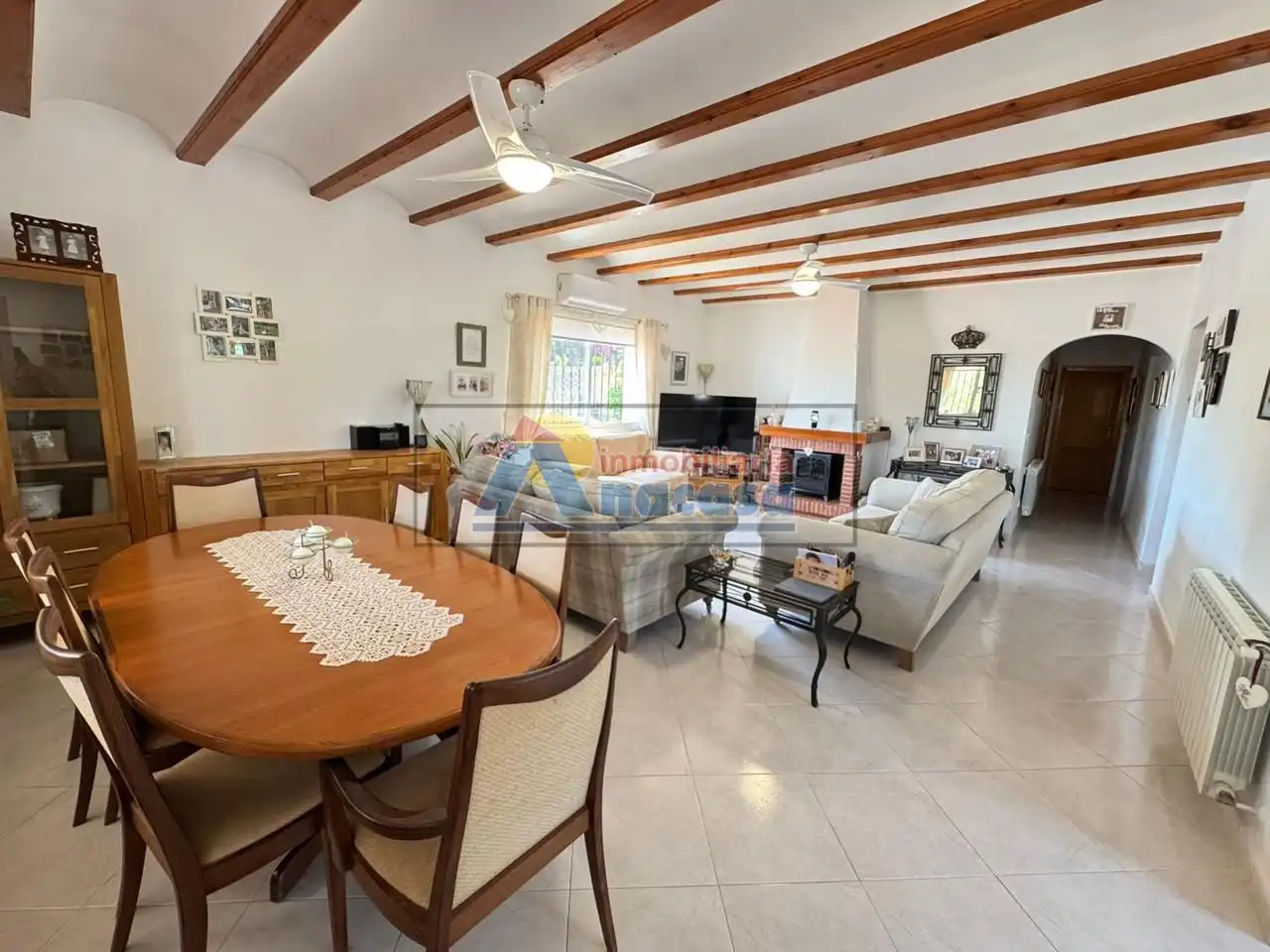 Sala de estar de Casa o chalet en venta en Vilallonga / Villalonga con Aire acondicionado, Calefacción y Jardín privado