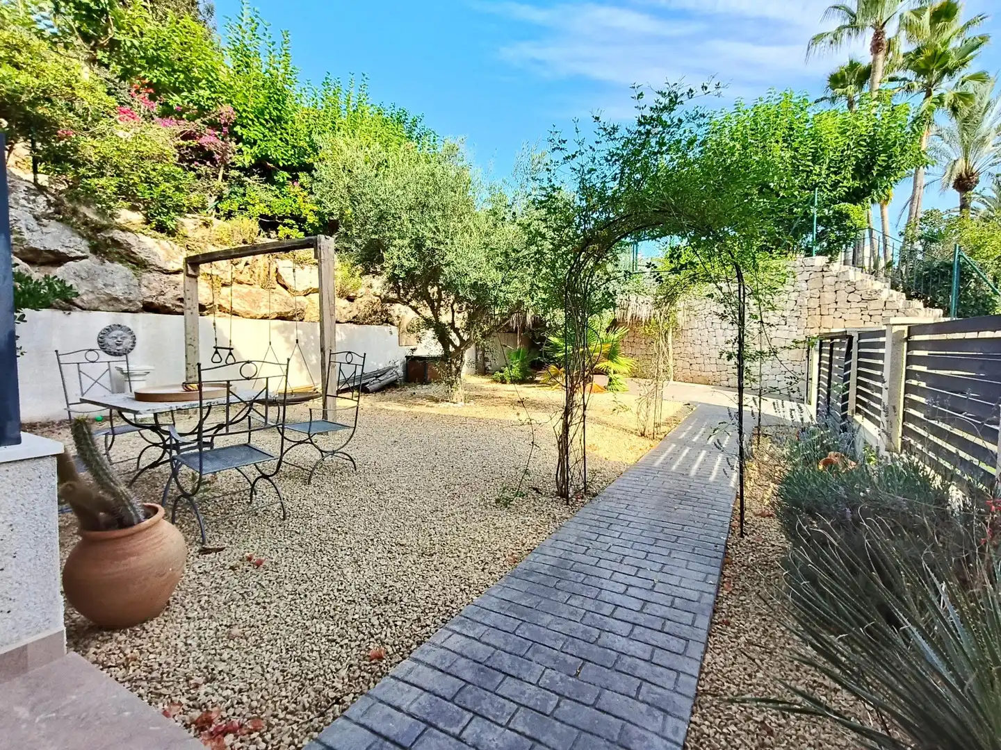 Jardí de Casa adosada en venda en Moraira amb Aire condicionat, Calefacció i Jardí privat