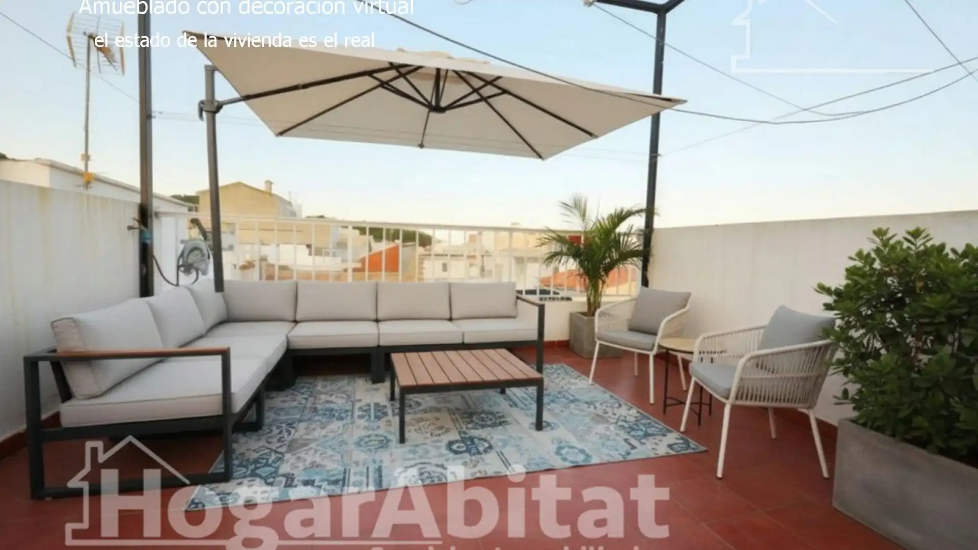 Terrace of Houses for sale in Tavernes de la Valldigna  with Air Conditioner, Terrace and Furnished