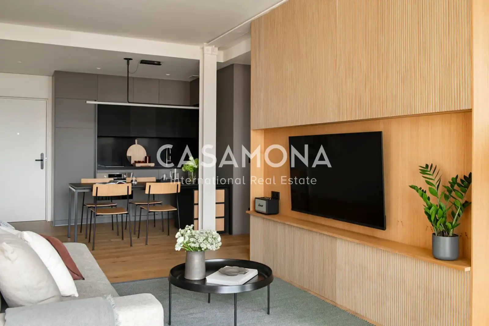 Sala d'estar de Apartament de lloguer en Barcelona amb Terrassa, Moblat i Internet