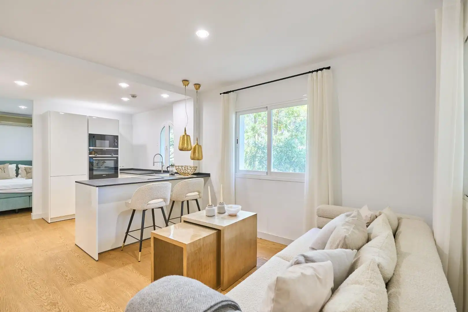 Sala d'estar de Casa o xalet en venda en  Palma de Mallorca amb Aire condicionat, Jardí privat i Parquet