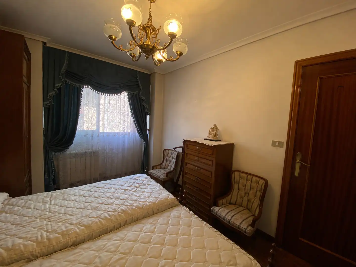 Bedroom of Flat for sale in Palencia  with Heating and Furnished