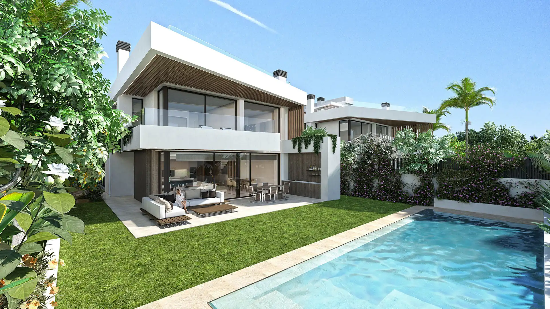Casa con piscina en venta en Nueva Andalucía