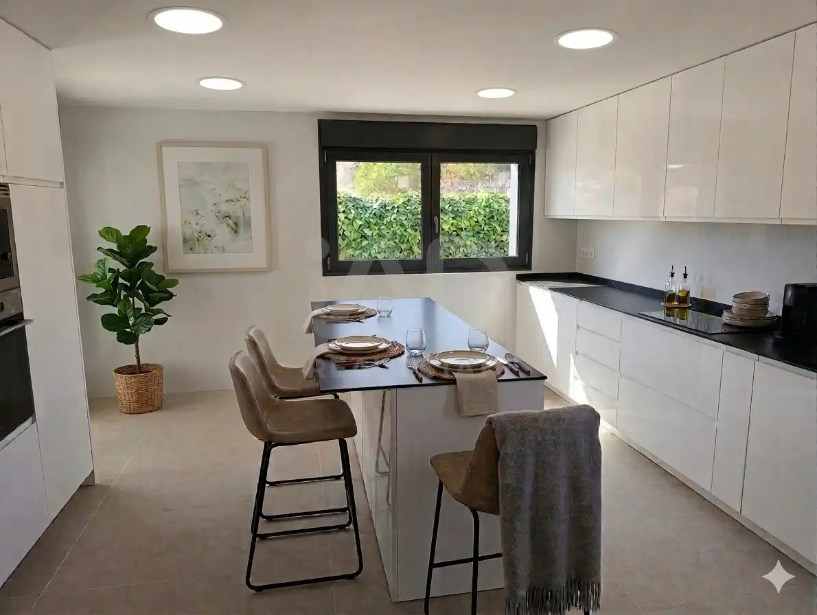 Cuina de Casa o xalet en venda en Galapagar amb Aire condicionat, Calefacció i Terrassa