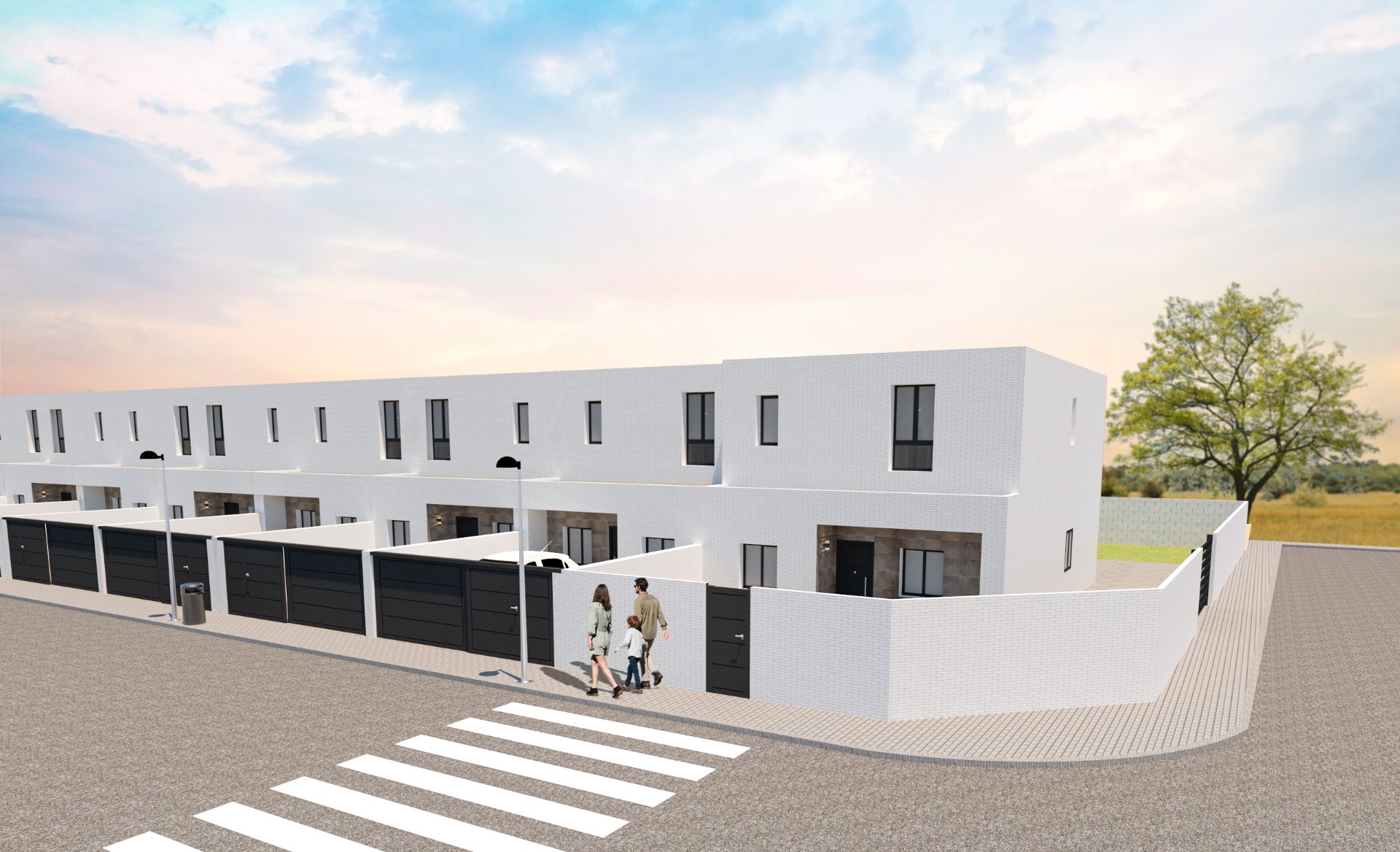 Vista exterior de Casa adosada en venta en Illescas con Calefacción, Jardín privado y Horno