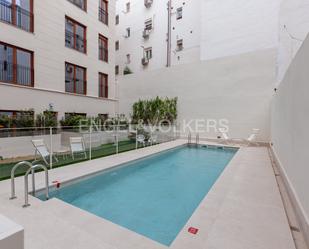 Swimming pool of Apartment to rent in  Madrid Capital  with Air Conditioner, Heating and Private garden