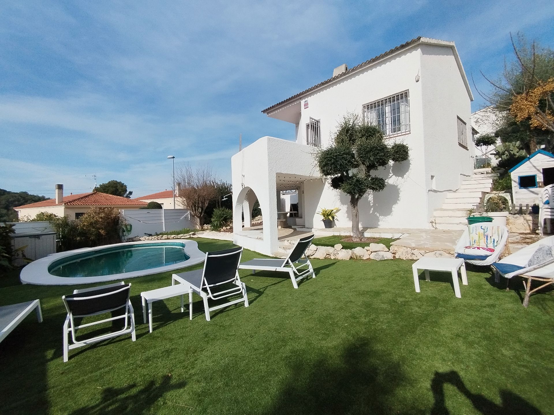 Exterior view of House or chalet for sale in Calafell  with Heating, Private garden and Terrace