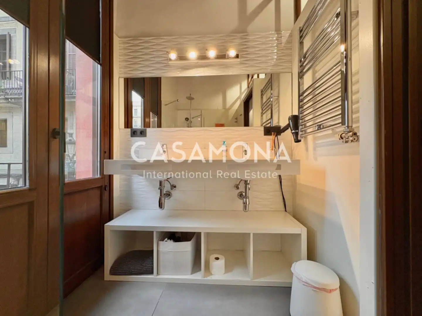 Badezimmer von Maisonette zur Miete in Barcelona mit Klimaanlage, Heizung und Abstellraum