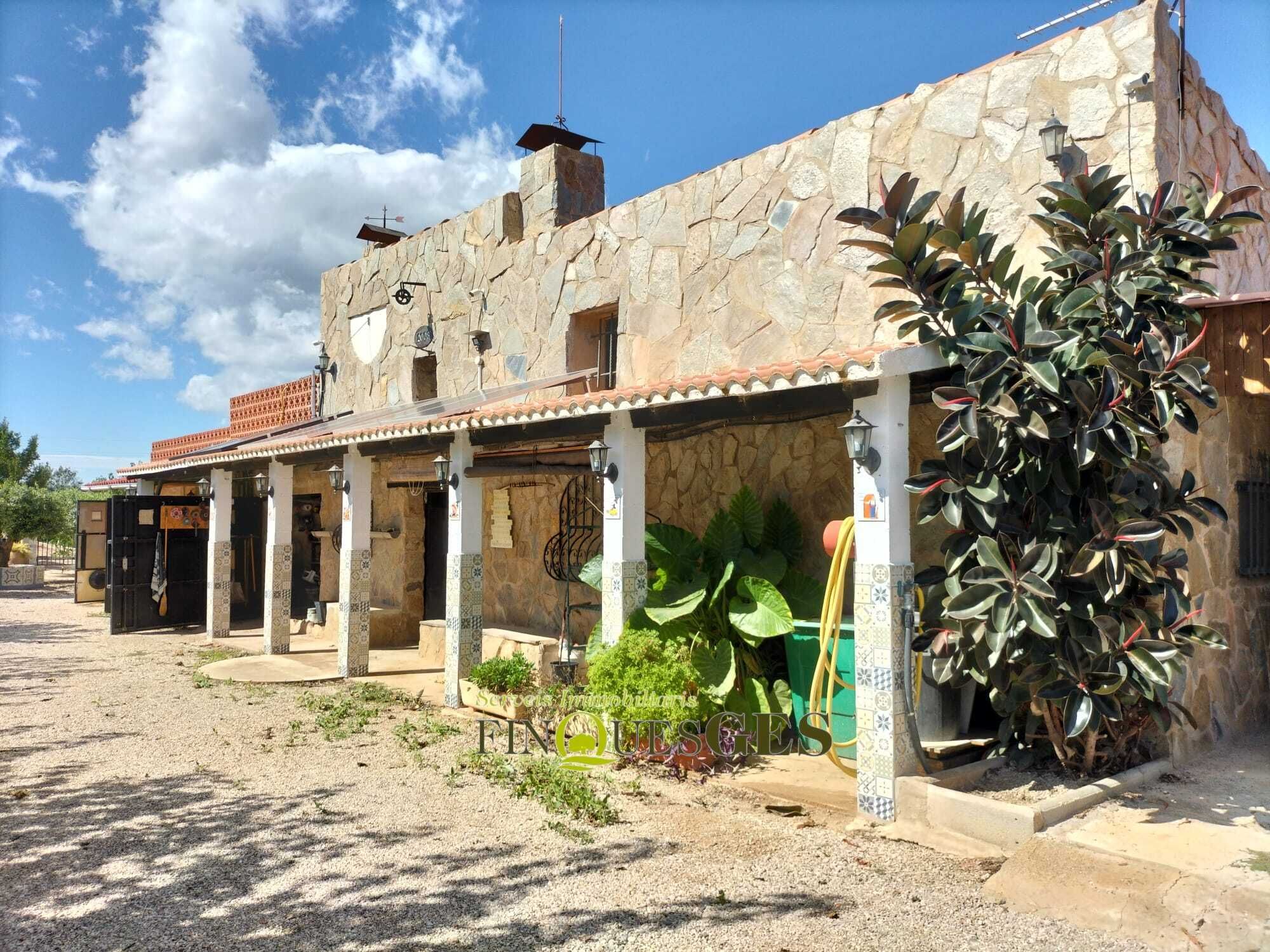 Exterior view of Country house for sale in El Pla de Santa Maria  with Private garden and Furnished