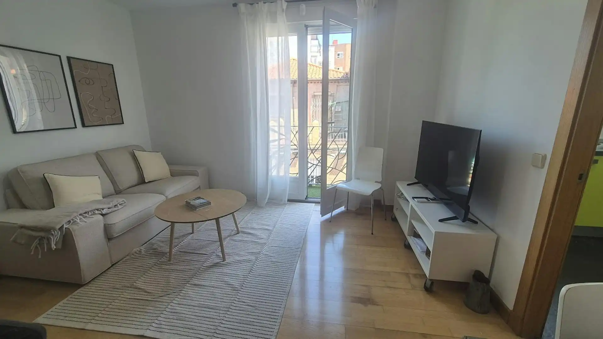 Wohnzimmer von Wohnung zur Miete in Madrid mit Klimaanlage, Heizung und Möbliert