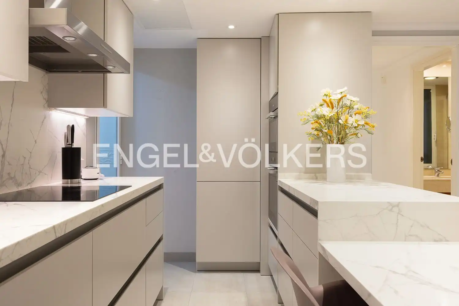 Cocina de Piso de alquiler en Valencia con Aire acondicionado, Calefacción y Amueblado