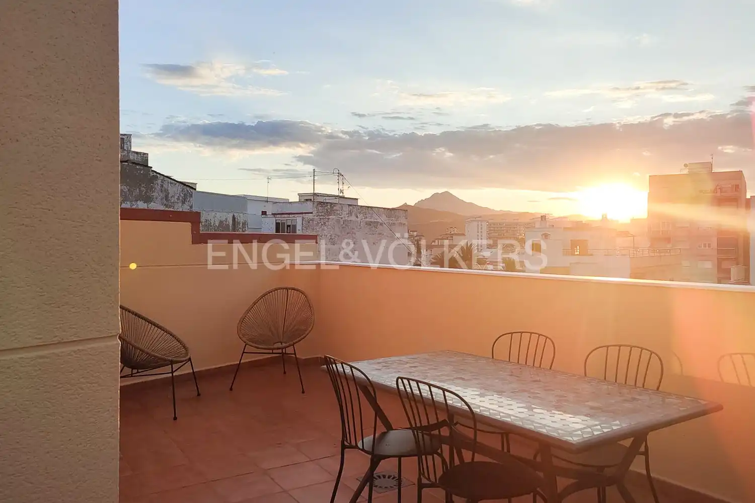Terrace of Flat for rent in Gandia  with Air Conditioner, Heating and Terrace